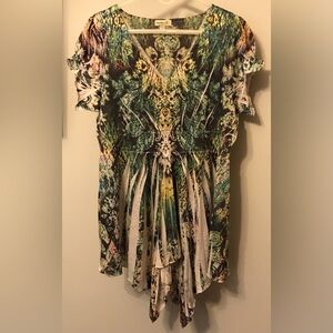 Women's Multicolor Printed Top
